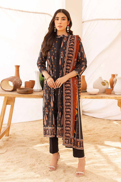 Gul Ahmed 3PC Printed Cambric Unstitched Suit with Lawn Dupatta CBN-32001