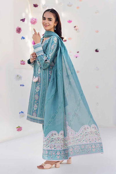 Gul Ahmed 3PC Printed Cambric Unstitched Suit with Lawn Dupatta CBN-32005 A