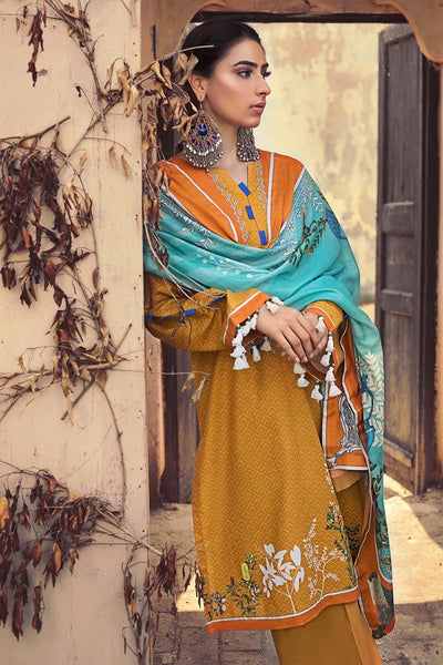 Gul Ahmed 3 PC Unstitched Corduroy suit With Cotton Net Dupatta CD-38