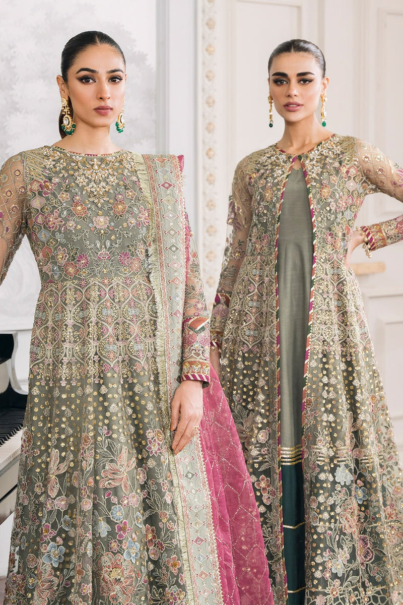 Baroque 3 Piece Unstitched Embroidered Chiffon Suit - CH12-02