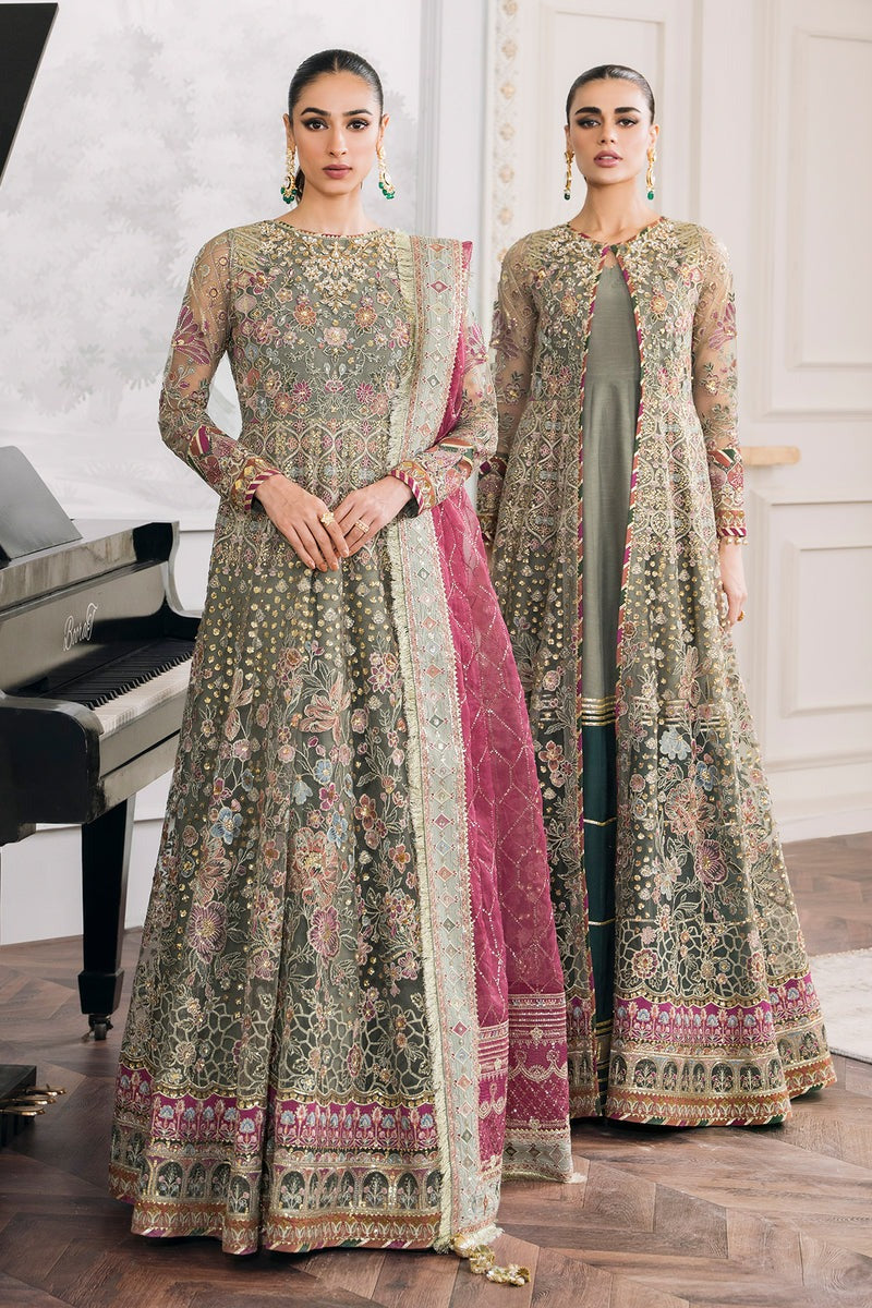 Baroque 3 Piece Unstitched Embroidered Chiffon Suit - CH12-02