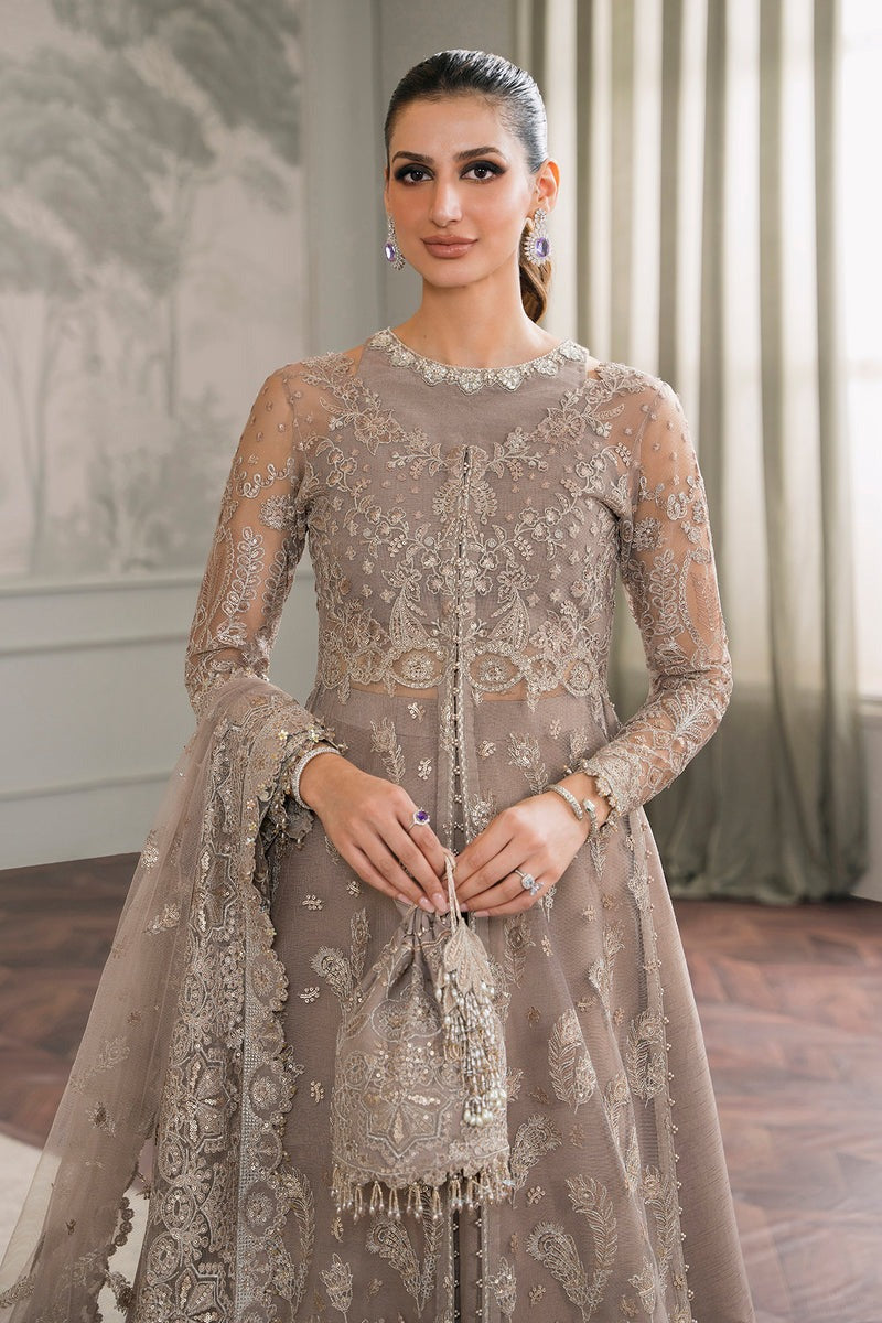 Baroque 3 Piece Unstitched Embroidered Chiffon Suit - CH12-06