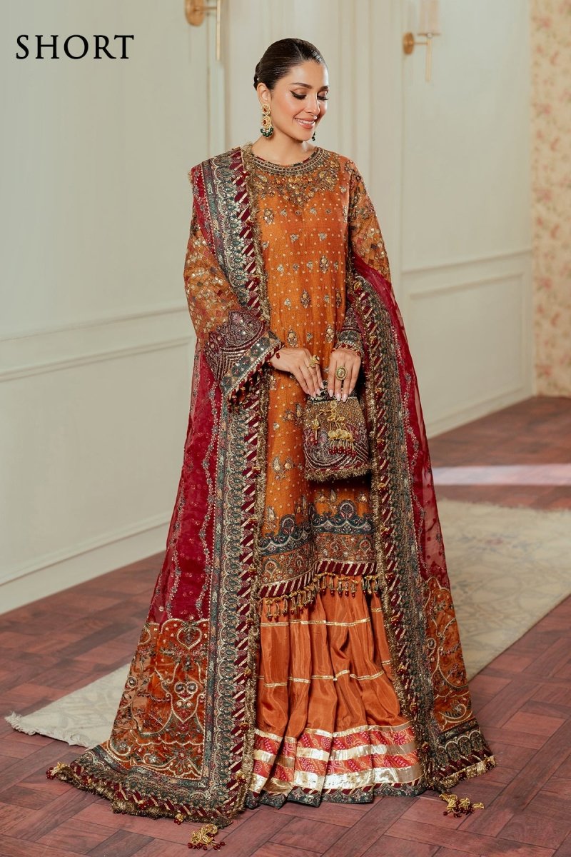 Baroque 3 Piece Unstitched Embroidered Net Suit - CH13-01