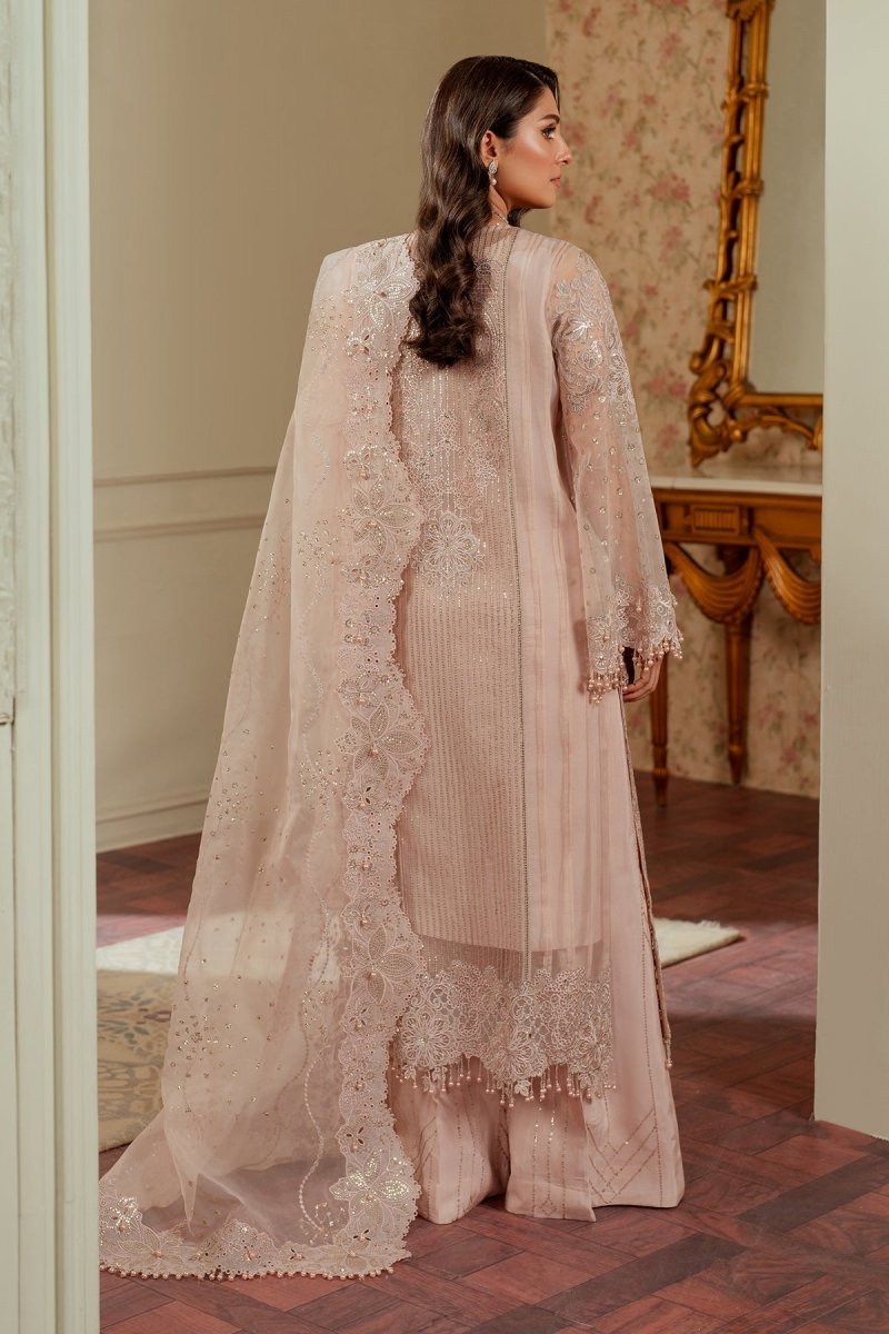 Baroque 3 Piece Unstitched Embroidered Organza Suit - CH13-04