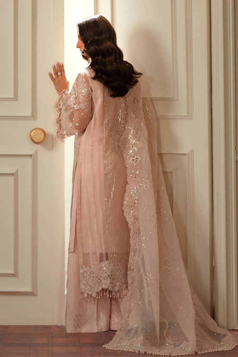 Baroque 3 Piece Unstitched Embroidered Organza Suit - CH13-04