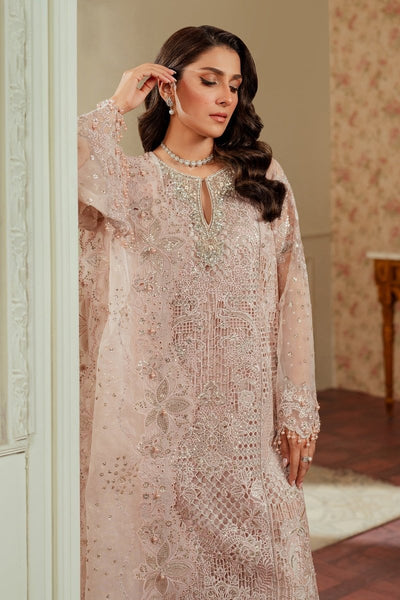 Baroque 3 Piece Unstitched Embroidered Organza Suit - CH13-04