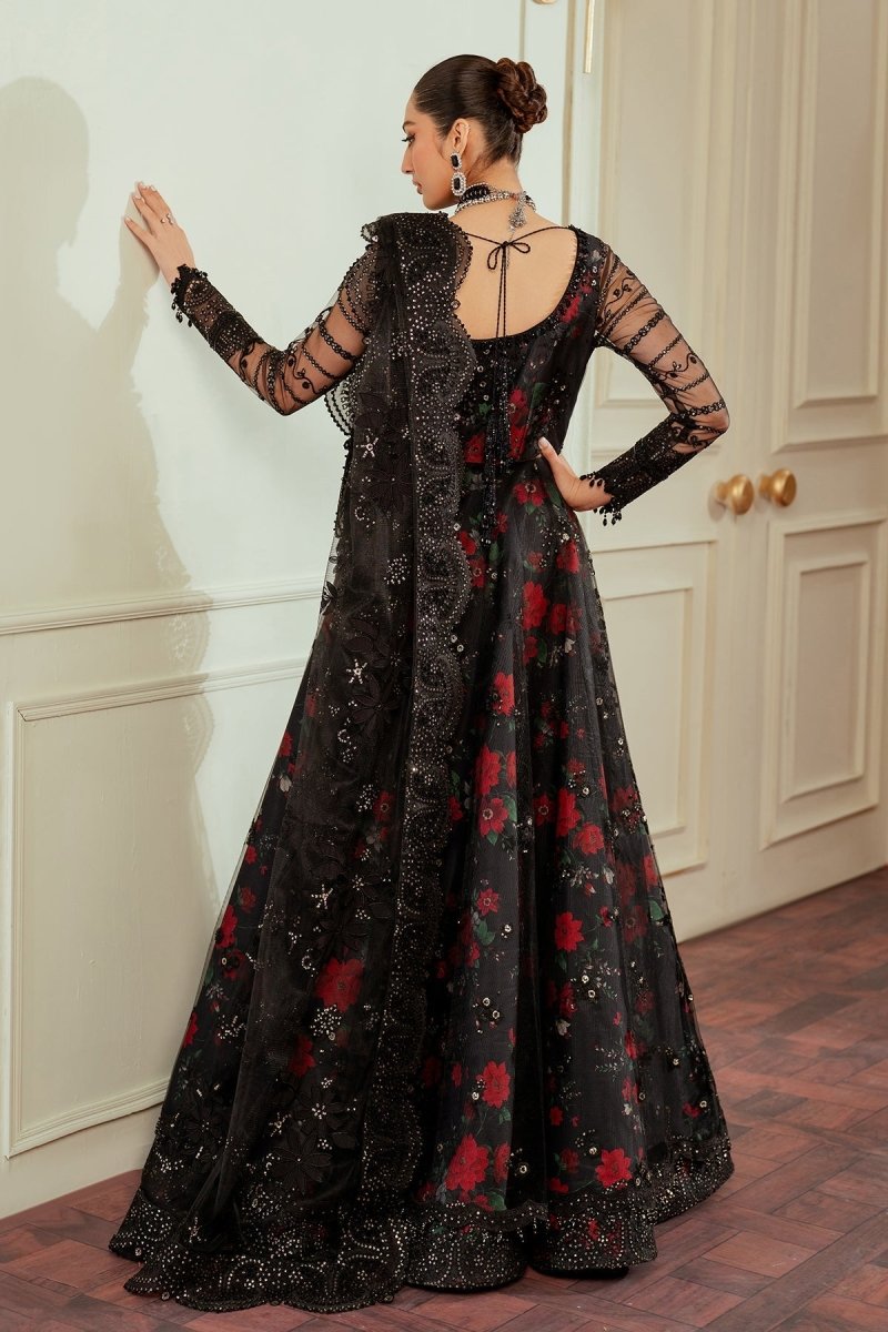 Baroque 3 Piece Unstitched Embroidered Net Suit - CH13-05