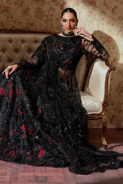 Baroque 3 Piece Unstitched Embroidered Net Suit - CH13-05