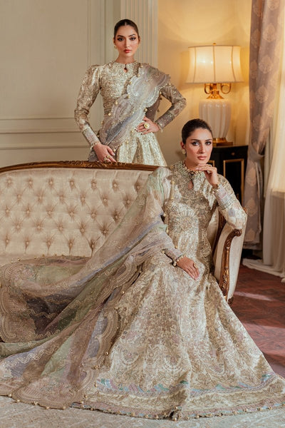 Baroque 3 Piece Unstitched Embroidered Net Suit - CH13-06