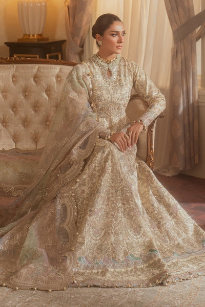 Baroque 3 Piece Unstitched Embroidered Net Suit - CH13-06