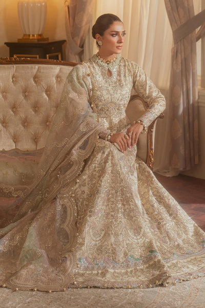 Baroque 3 Piece Unstitched Embroidered Net Suit - CH13-06