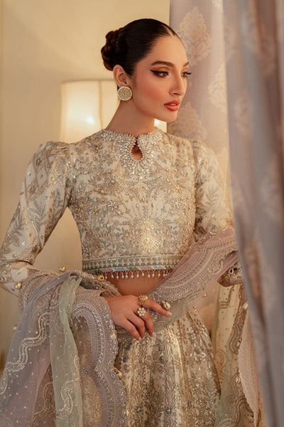 Baroque 3 Piece Unstitched Embroidered Net Suit - CH13-06