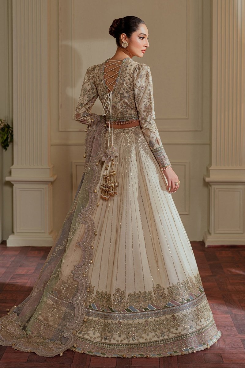 Baroque 3 Piece Unstitched Embroidered Net Suit - CH13-06