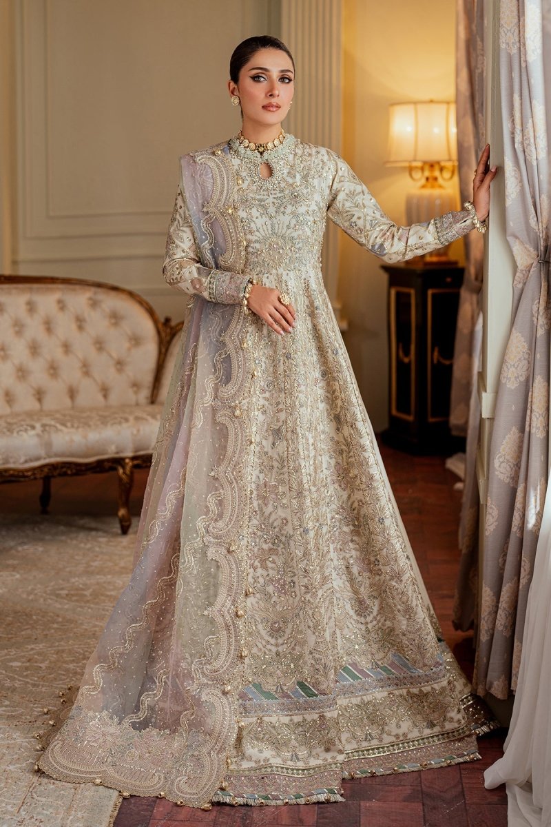 Baroque 3 Piece Unstitched Embroidered Net Suit - CH13-06