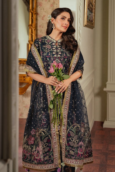 Baroque 3 Piece Unstitched Embroidered Silk Suit - CH13-07