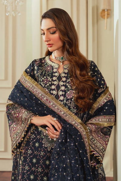 Baroque 3 Piece Unstitched Embroidered Silk Suit - CH13-07