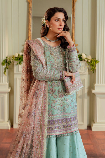 Baroque 3 Piece Unstitched Embroidered Net Suit - CH13-08