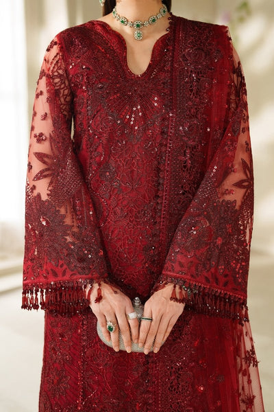 Baroque 3 Piece Unstitched Embroidered Net Suit - CH14-01
