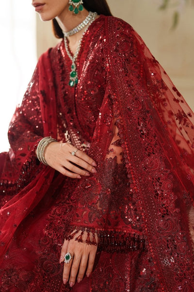 Baroque 3 Piece Unstitched Embroidered Net Suit - CH14-01