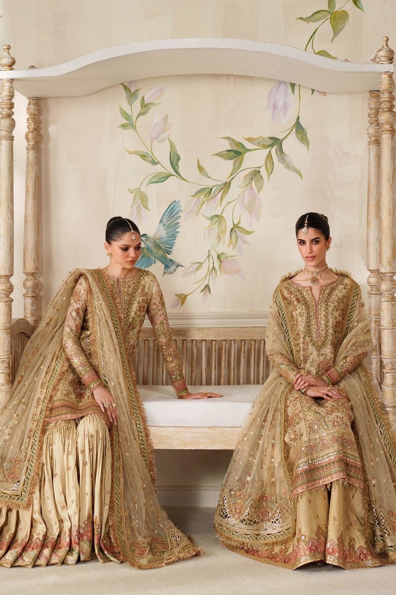 Baroque 3 Piece Unstitched Embroidered Net Suit - CH14-02