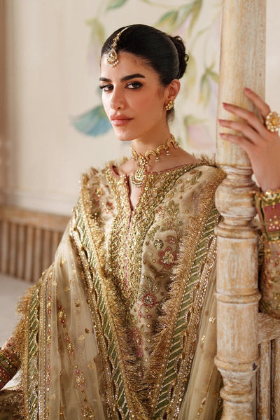 Baroque 3 Piece Unstitched Embroidered Net Suit - CH14-02