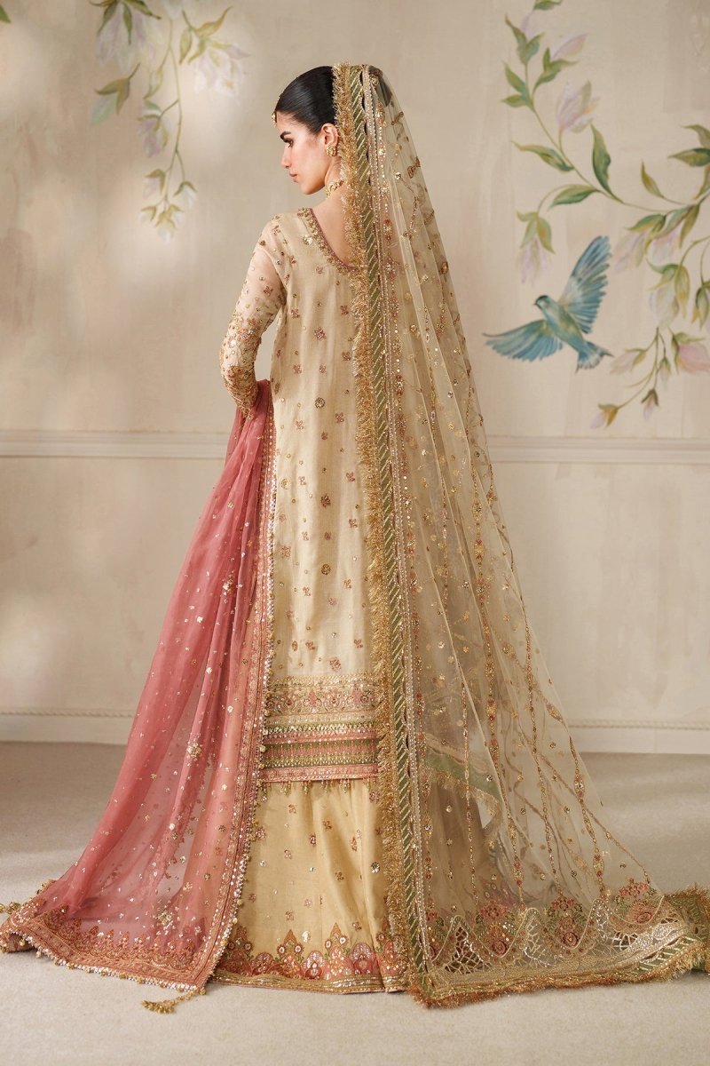 Baroque 3 Piece Unstitched Embroidered Net Suit - CH14-02