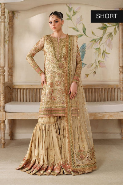 Baroque 3 Piece Unstitched Embroidered Net Suit - CH14-02