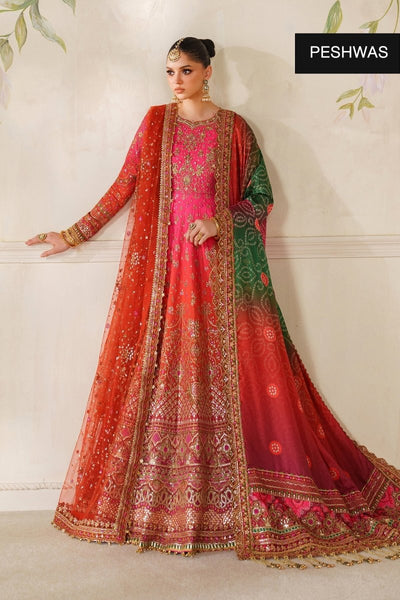 Baroque 3 Piece Unstitched Embroidered Silk Suit - CH14-03