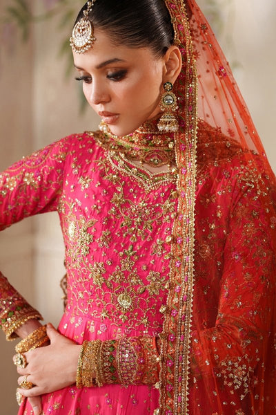 Baroque 3 Piece Unstitched Embroidered Silk Suit - CH14-03