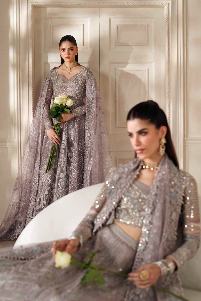 Baroque 3 Piece Unstitched Embroidered Net Suit - CH14-04