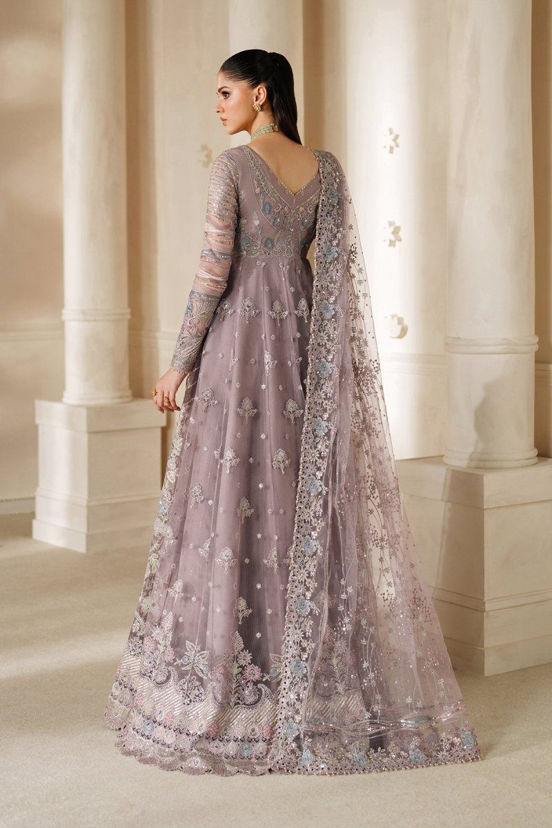Baroque 3 Piece Unstitched Embroidered Net Suit - CH14-04