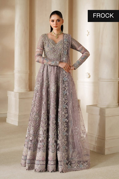 Baroque 3 Piece Unstitched Embroidered Net Suit - CH14-04