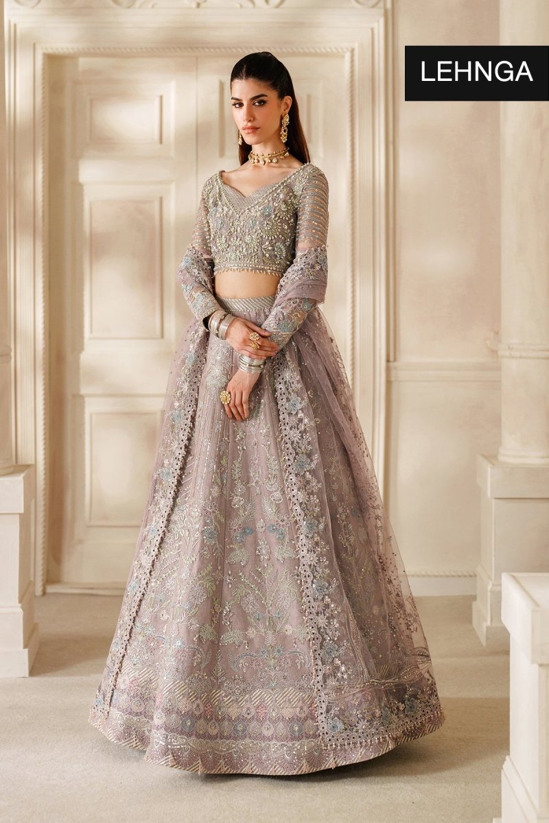 Baroque 3 Piece Unstitched Embroidered Net Suit - CH14-04