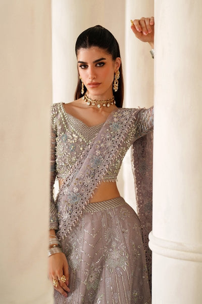 Baroque 3 Piece Unstitched Embroidered Net Suit - CH14-04