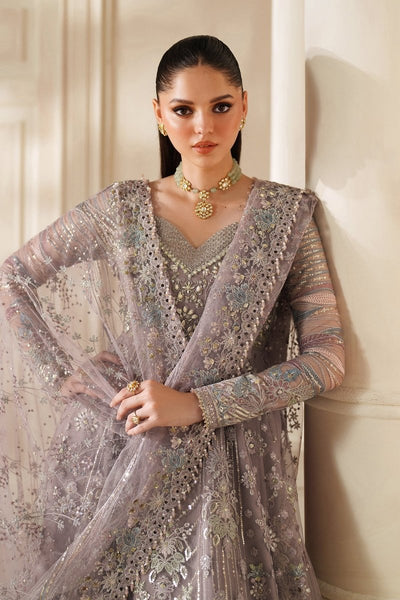 Baroque 3 Piece Unstitched Embroidered Net Suit - CH14-04