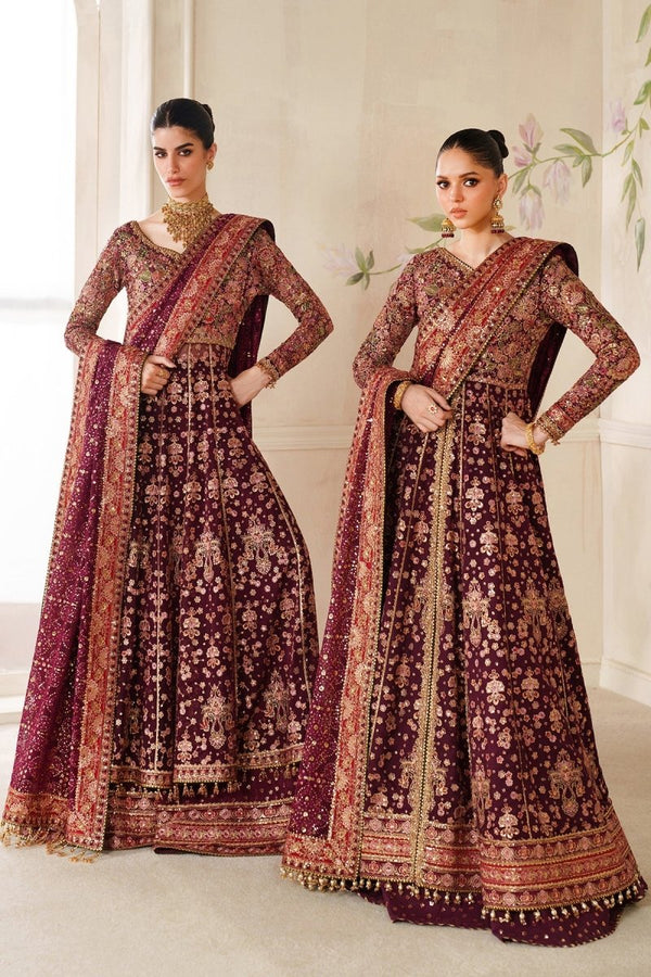 Baroque 3 Piece Unstitched Embroidered Chiffon Suit - CH14-05