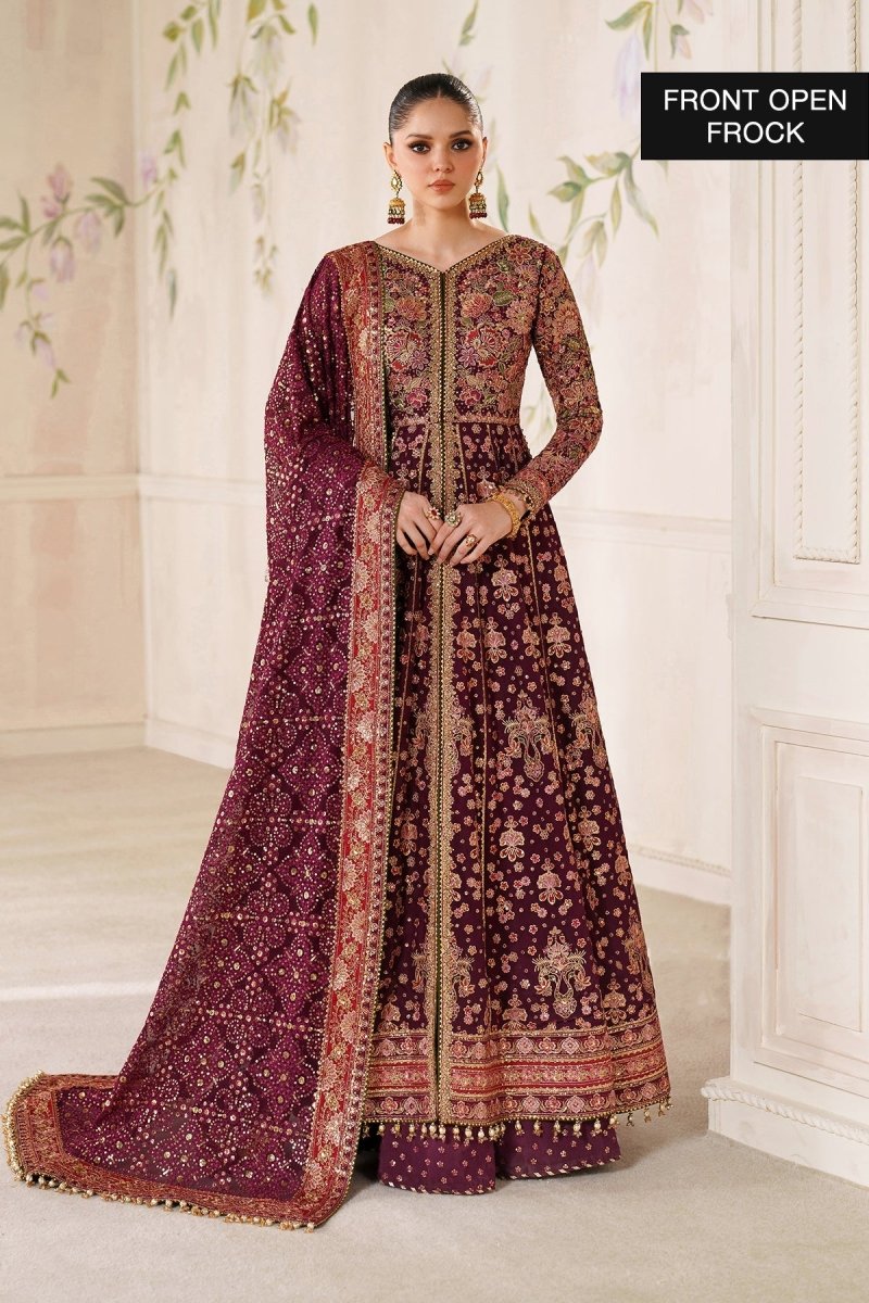 Baroque 3 Piece Unstitched Embroidered Chiffon Suit - CH14-05