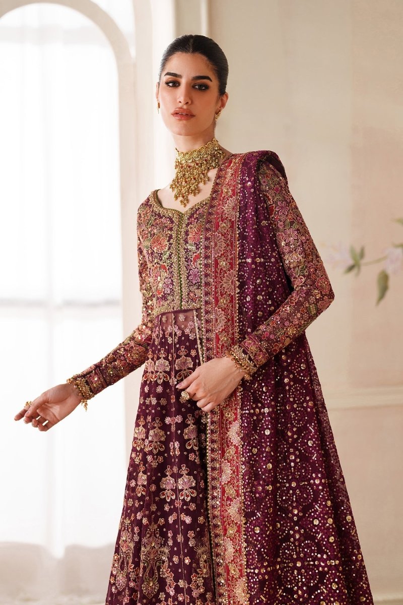 Baroque 3 Piece Unstitched Embroidered Chiffon Suit - CH14-05