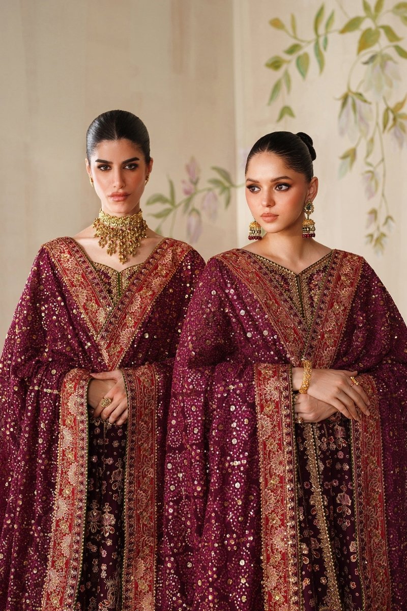 Baroque 3 Piece Unstitched Embroidered Chiffon Suit - CH14-05