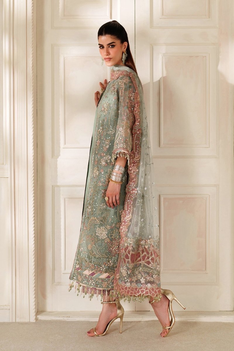 Baroque 3 Piece Unstitched Embroidered Net Suit - CH14-06