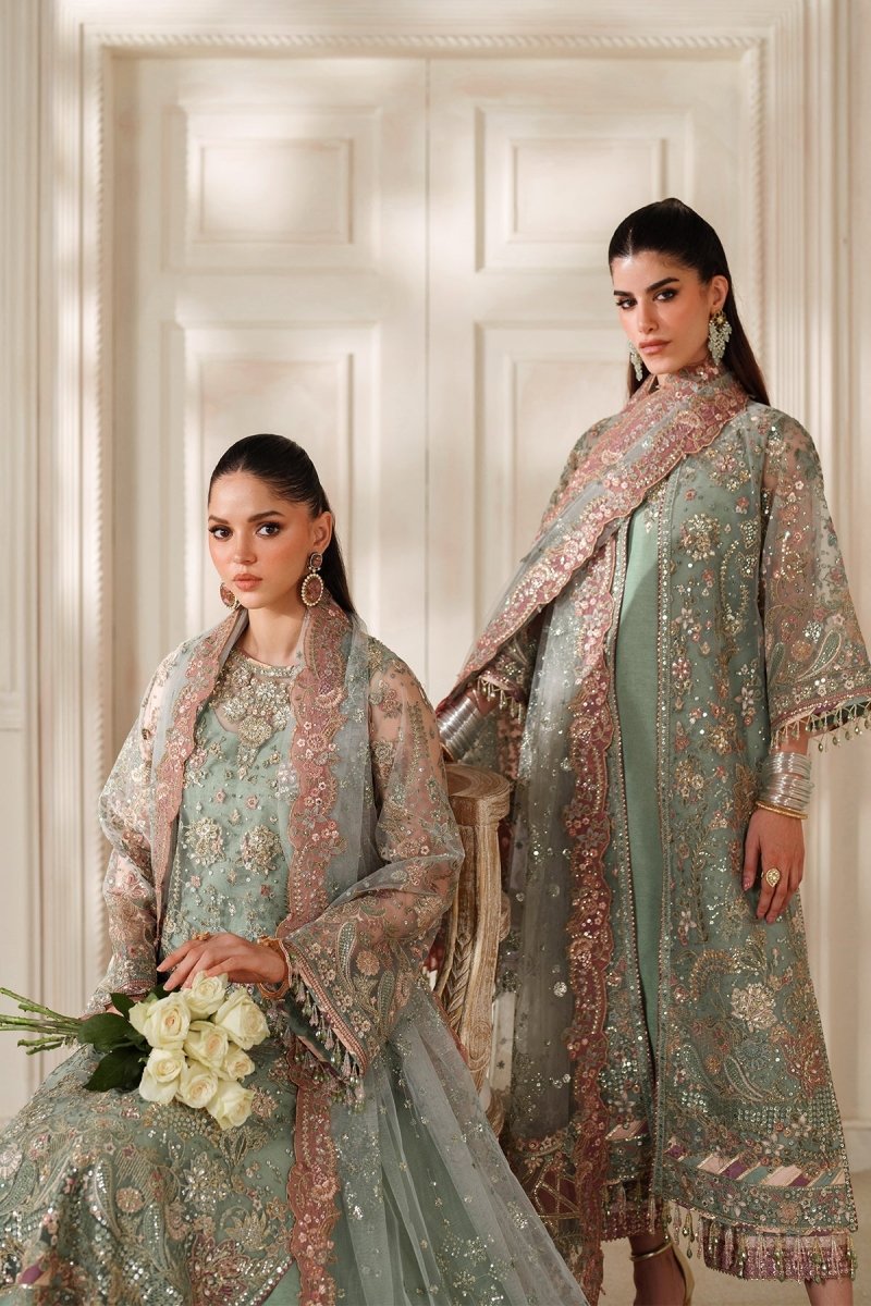 Baroque 3 Piece Unstitched Embroidered Net Suit - CH14-06