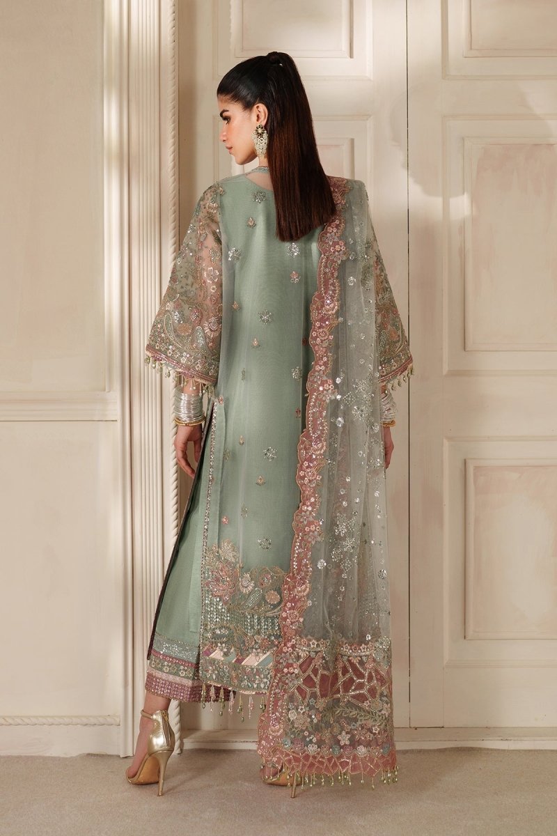 Baroque 3 Piece Unstitched Embroidered Net Suit - CH14-06