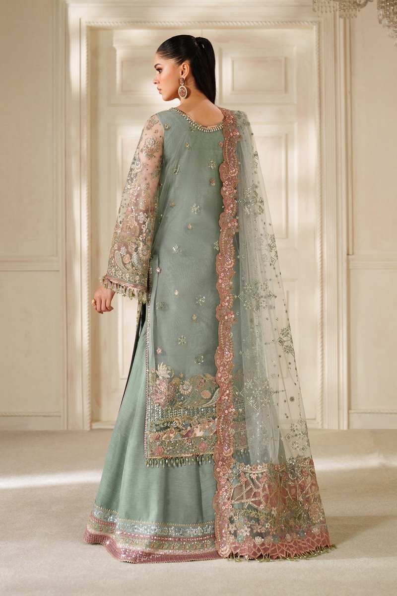 Baroque 3 Piece Unstitched Embroidered Net Suit - CH14-06