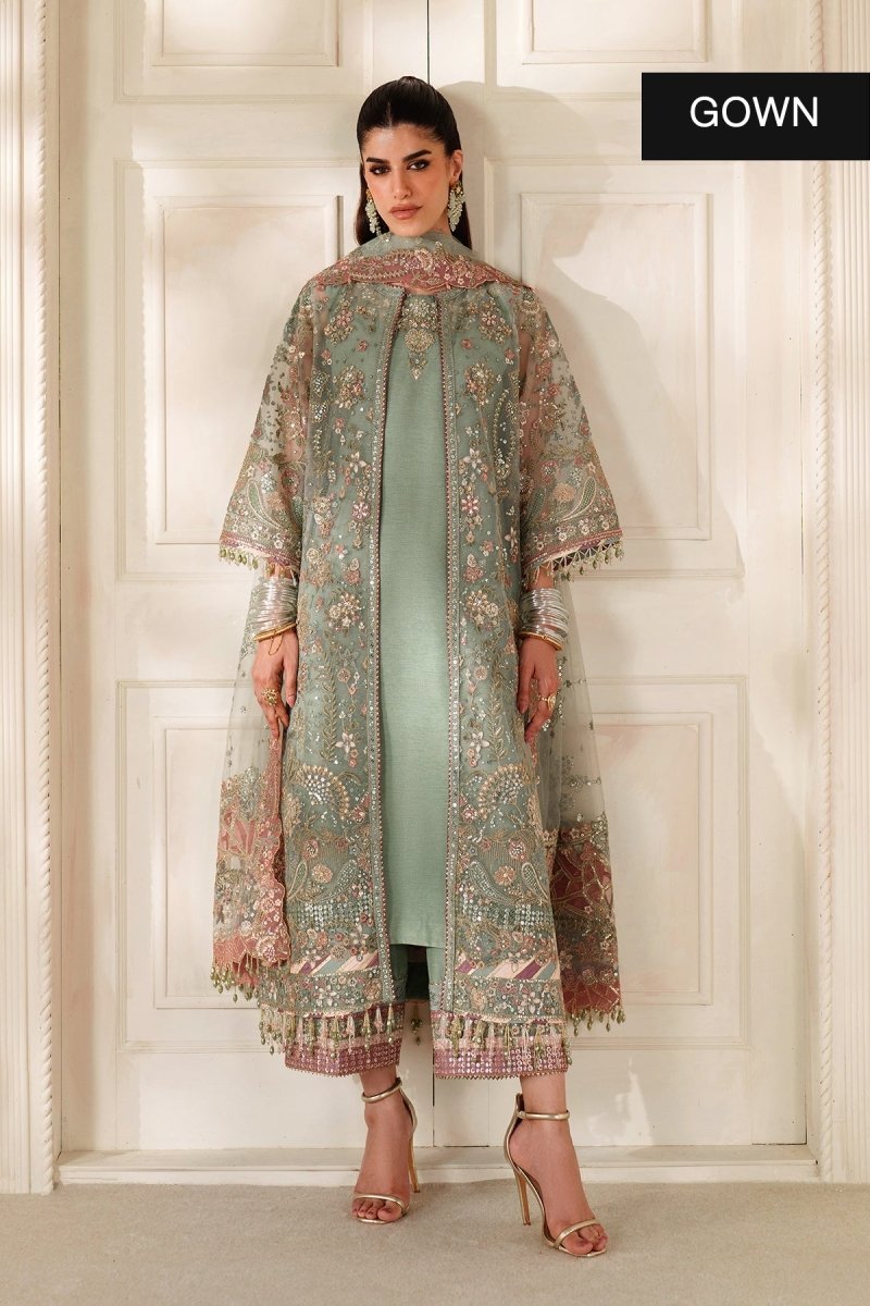 Baroque 3 Piece Unstitched Embroidered Net Suit - CH14-06