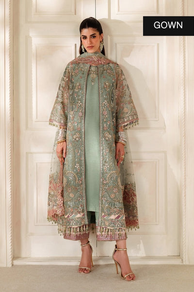 Baroque 3 Piece Unstitched Embroidered Net Suit - CH14-06