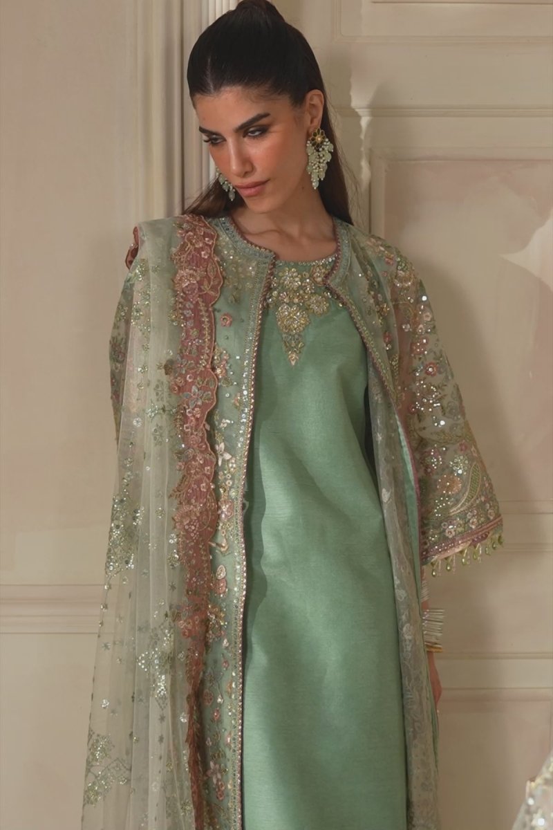 Baroque 3 Piece Unstitched Embroidered Net Suit - CH14-06