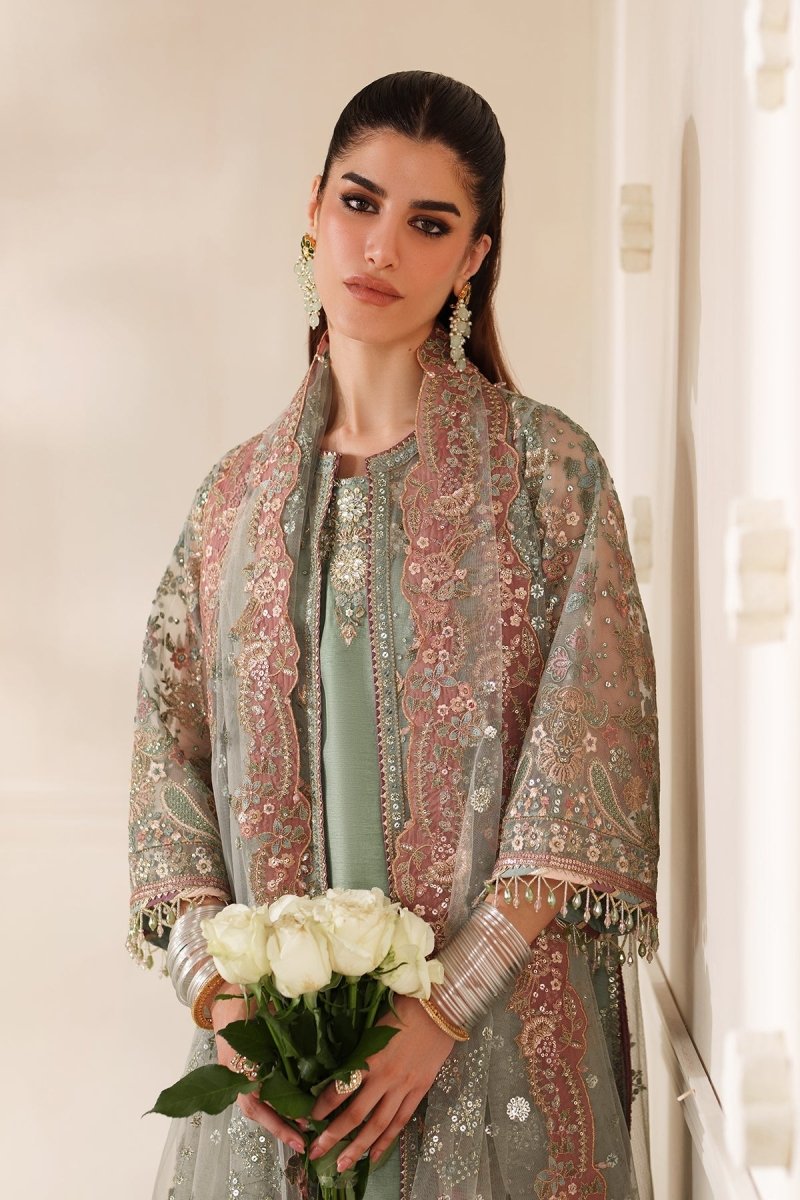Baroque 3 Piece Unstitched Embroidered Net Suit - CH14-06