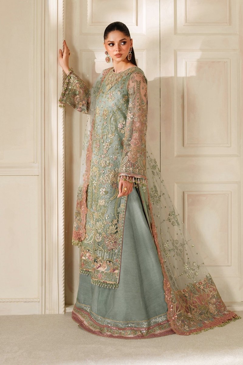 Baroque 3 Piece Unstitched Embroidered Net Suit - CH14-06