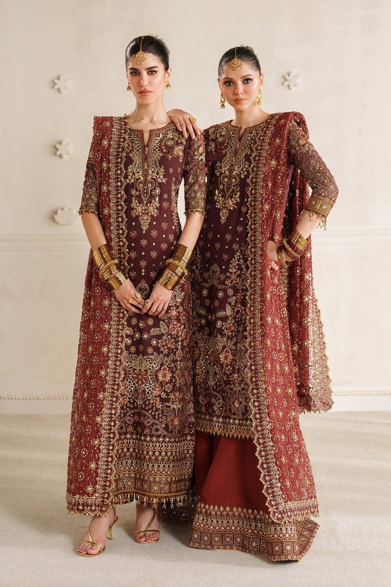 Baroque 3 Piece Unstitched Embroidered Chiffon Suit - CH14-07