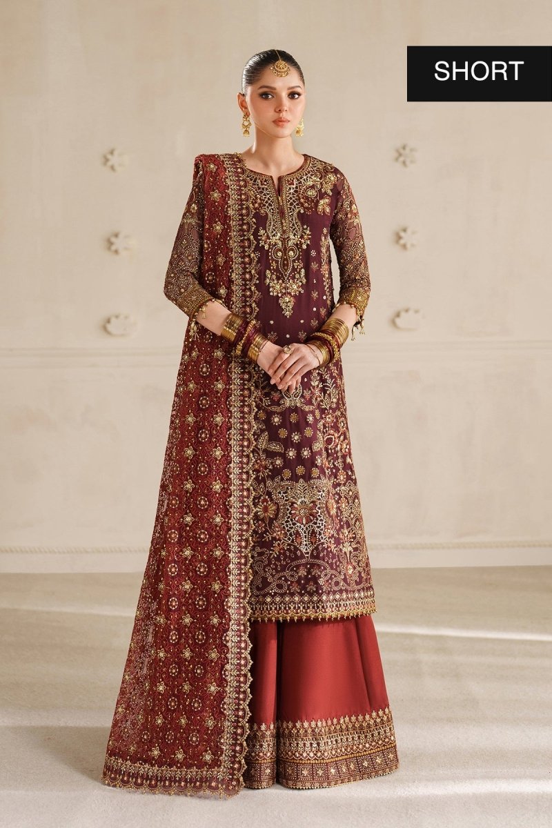 Baroque 3 Piece Unstitched Embroidered Chiffon Suit - CH14-07
